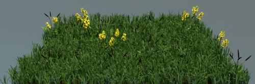 Grass and Assortment of Wild Flowers Particle Systems preview image